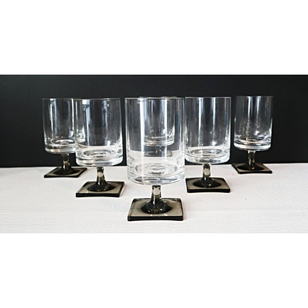 6 Crystal WINE GLASSES ROSENTHAL Berlin George Butler Jensen Vintage Barware